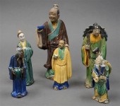 GROUP WITH SIX CHINESE SANCAI
