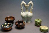 GROUP WITH SIX CHINESE T'ANG S