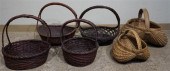 GROUP WITH SIX WOVEN BASKETSGr