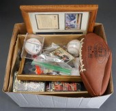 GROUP WITH SPORTS MEMORABILIA