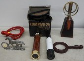 GROUP WITH SPYGLASSES, BINOCUL