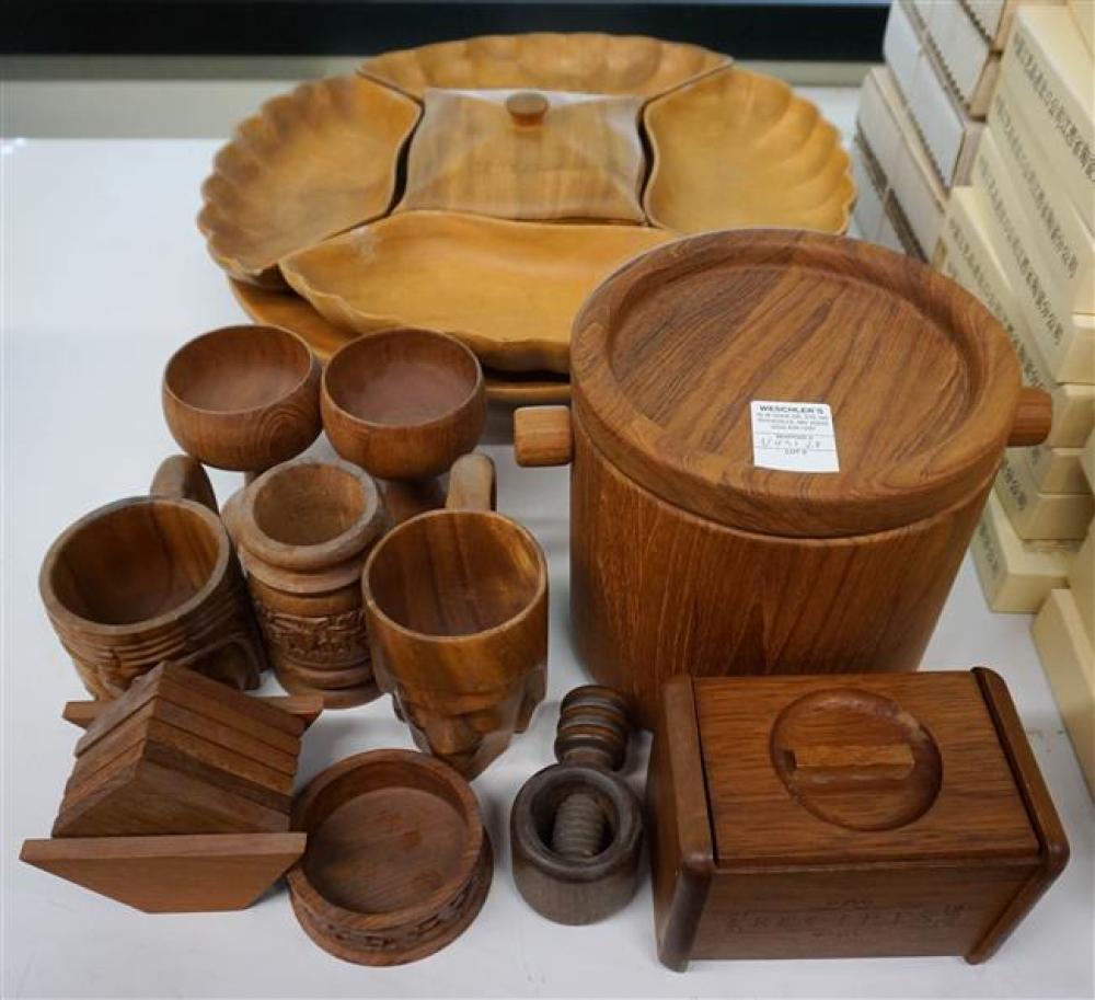 GROUP WITH TEAK AND MONKEYWOOD