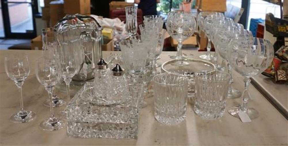 GROUP WITH THIRTEEN FOSTORIA ETCHED