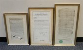 GROUP WITH THREE CHARTERS FOR