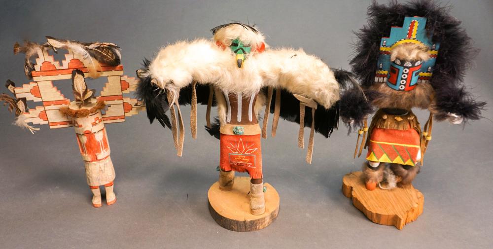 GROUP WITH THREE KACHINA DOLLSGroup