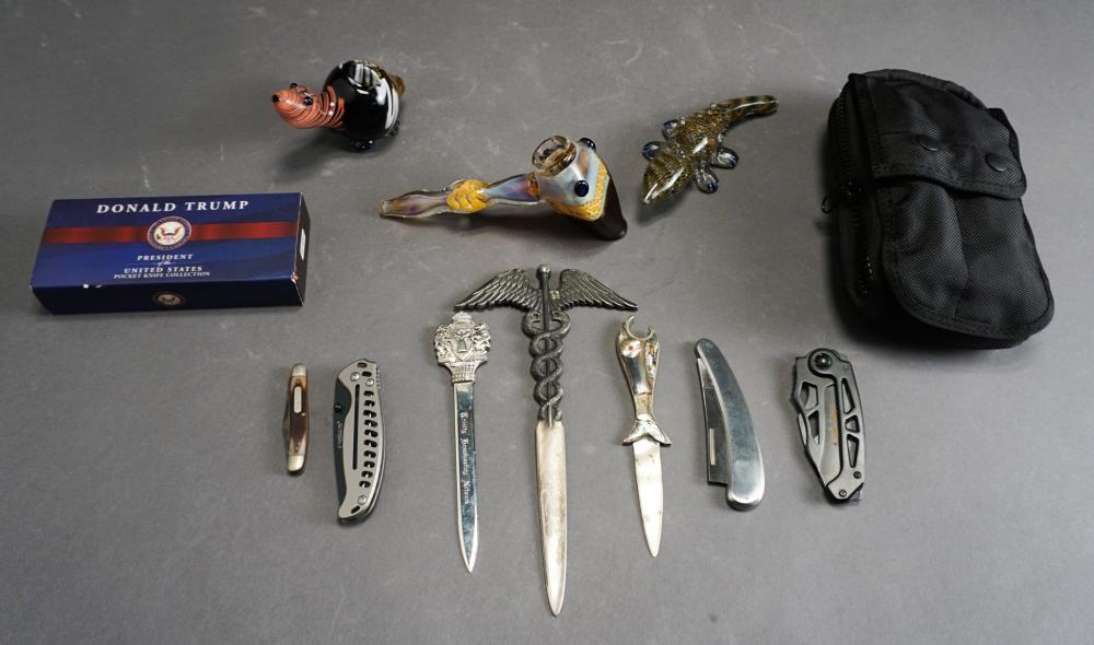GROUP WITH THREE LETTER OPENERS,