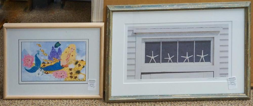 GROUP WITH THREE SIGNED BEACH