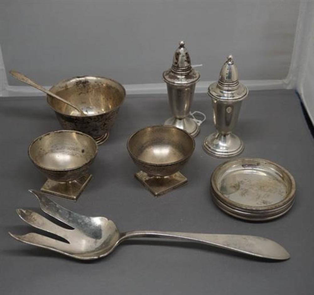 GROUP WITH TWELVE AMERICAN STERLING