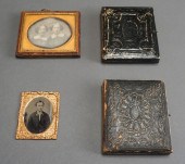 GROUP WITH TWO DAGUERROTYPES A
