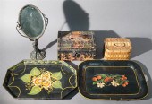 GROUP WITH TWO TOLE DECORATED