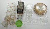 GROUP WITH VINTAGE GLASS, BAR