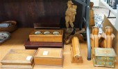 GROUP WITH WOOD JEWELRY BOXES