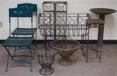 GROUP WITH WROUGHT IRON AND CA