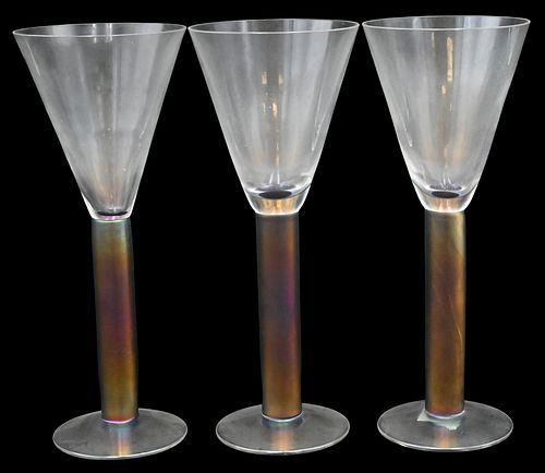GROUPING OF 13 STEVEN MASLACH GLASS