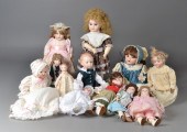 Grouping of (14) Porcelain Dol