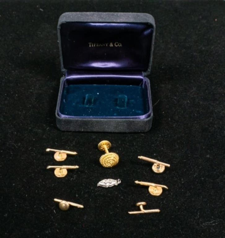 GROUPING OF 14K AND 18K GOLD CUFF