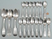 GROUPING OF 18 COIN SILVER SPO