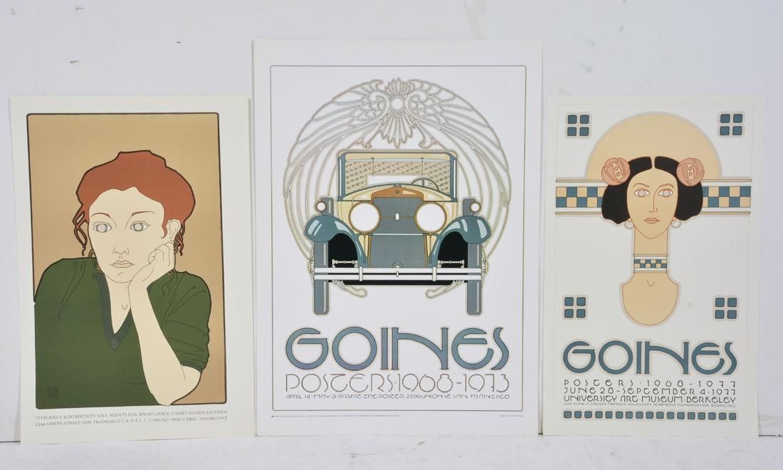 GROUPING OF 3 DAVID LANCE GOINES