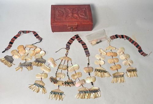 GROUPING OF 3 TRIBAL NECKLACES