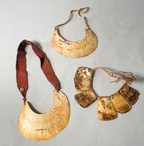 GROUPING OF 3 TRIBAL NECKLACESLot
