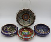GROUPING OF (4) CLOISONNE BOWL