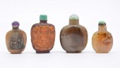 GROUPING OF 4 SNUFF BOTTLES, A