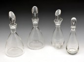 GROUPING OF 4 STEUBEN TEARDROP