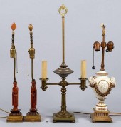GROUPING OF 4 TABLE LAMPS1st &