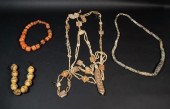 GROUPING OF 4 TRIBAL NECKLACES