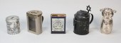 GROUPING OF 5 TZEDAKAH BOXES5