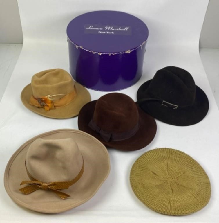 GROUPING OF 5 VINTAGE HATSLot of
