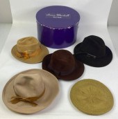 GROUPING OF 5 VINTAGE HATSLot
