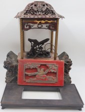 GROUPING OF ASIAN CARVED WOOD
