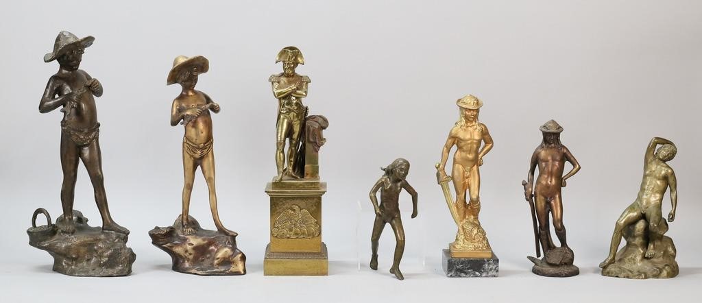 GROUPING OF BRASS AND BRONZE