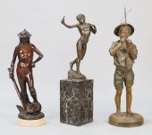 GROUPING OF BRONZE AND SPELTER