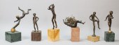 GROUPING OF BRONZE FIGURES ICA