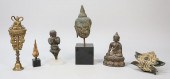 GROUPING OF BUDDHIST SCULPTURE