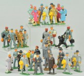GROUPING OF CIVILIAN CAST FIGU