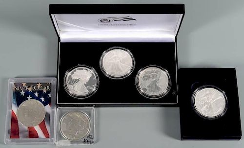 GROUPING OF COLLECTIBLE SILVER