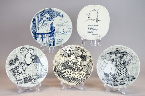 GROUPING OF DANISH PORCELAIN