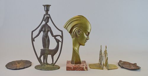 GROUPING OF DECORATIVE METAL ITEMS6