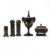 GROUPING OF DECORATIVE TOLE AN