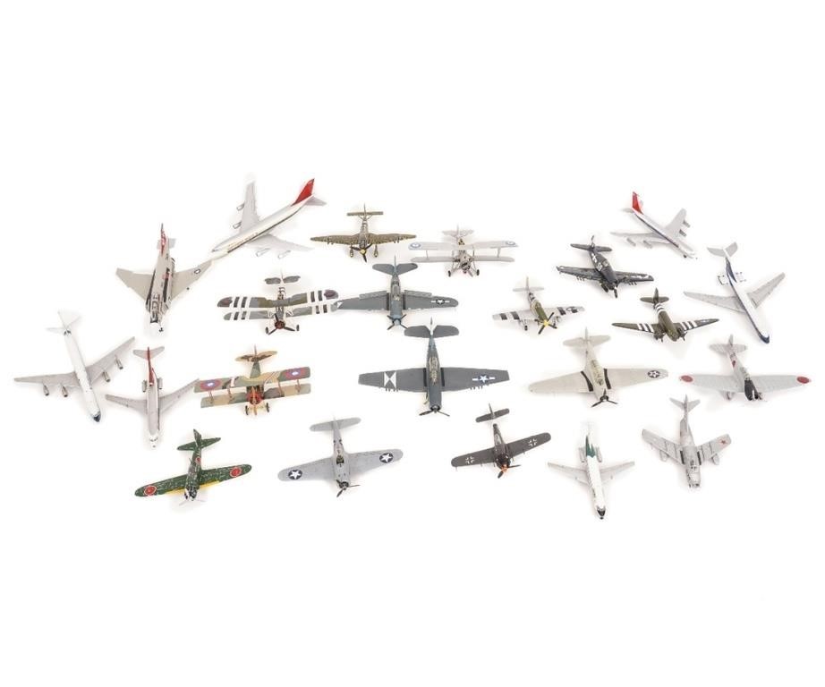 Grouping of diecast airplane