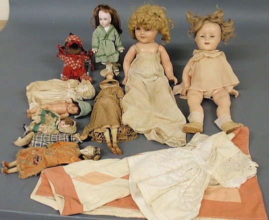 Grouping of dolls various makers
