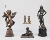 GROUPING OF FIGURAL BRONZESGro