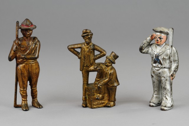 GROUPING OF FIGURAL STILL BANKS