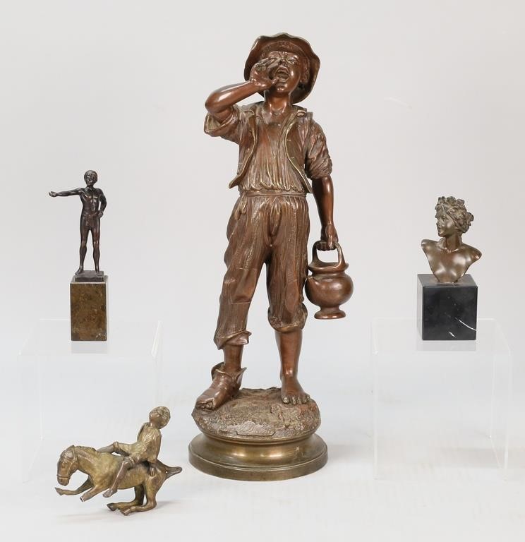 GROUPING OF FOUR FIGURAL