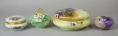 GROUPING OF FOUR LIMOGES PORCE