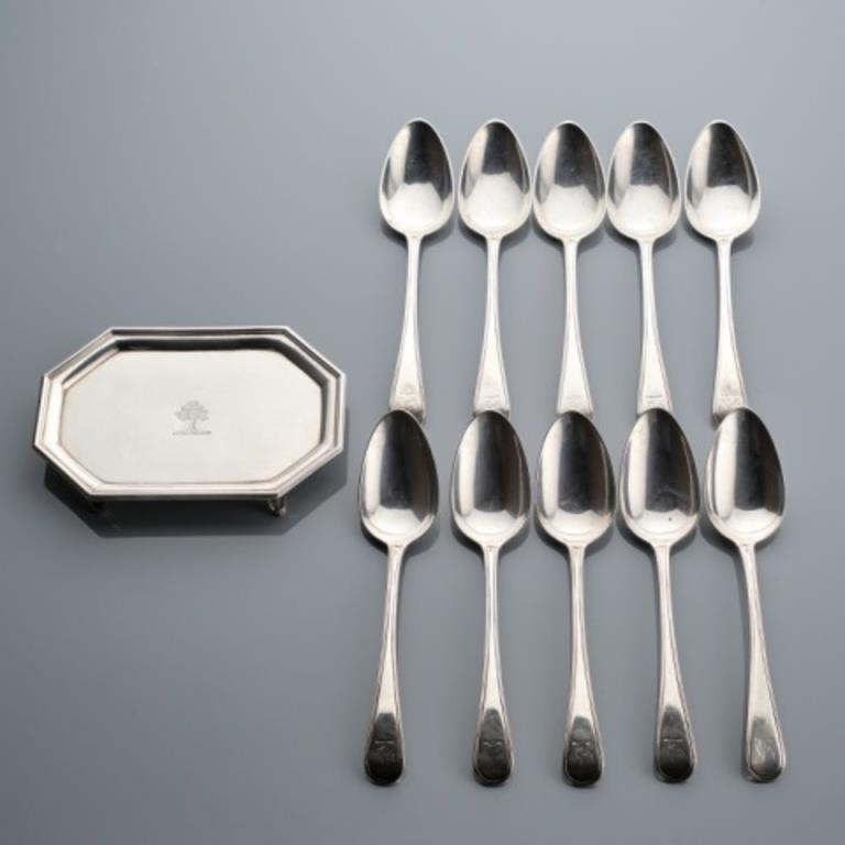 GROUPING OF GEORGIAN STERLING