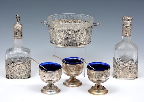 GROUPING OF GERMAN SILVER SALT